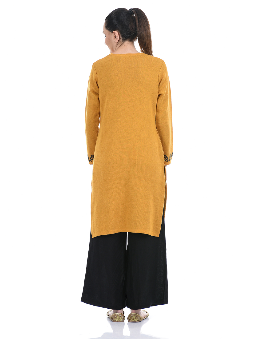 American Eye Women Casual Wear Gold Kurta